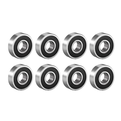 uxcell Uxcell Deep Groove Ball Bearings Metric Double Sealed High Carbon Steel Z1
