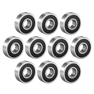 uxcell Uxcell Deep Groove Ball Bearings Metric Double Seal High Carbon Steel Z1