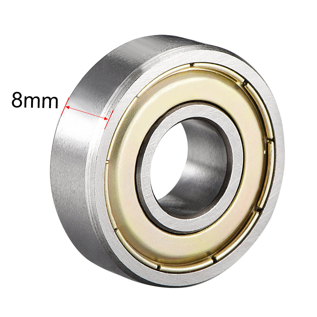Harfington Deep Groove Ball Bearings Metric Double Shielded High Carbon Steel Z1