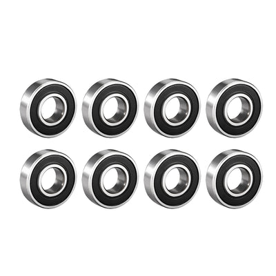Harfington Uxcell Deep Groove Ball Bearings Metric Double Sealed High Carbon Steel Z1