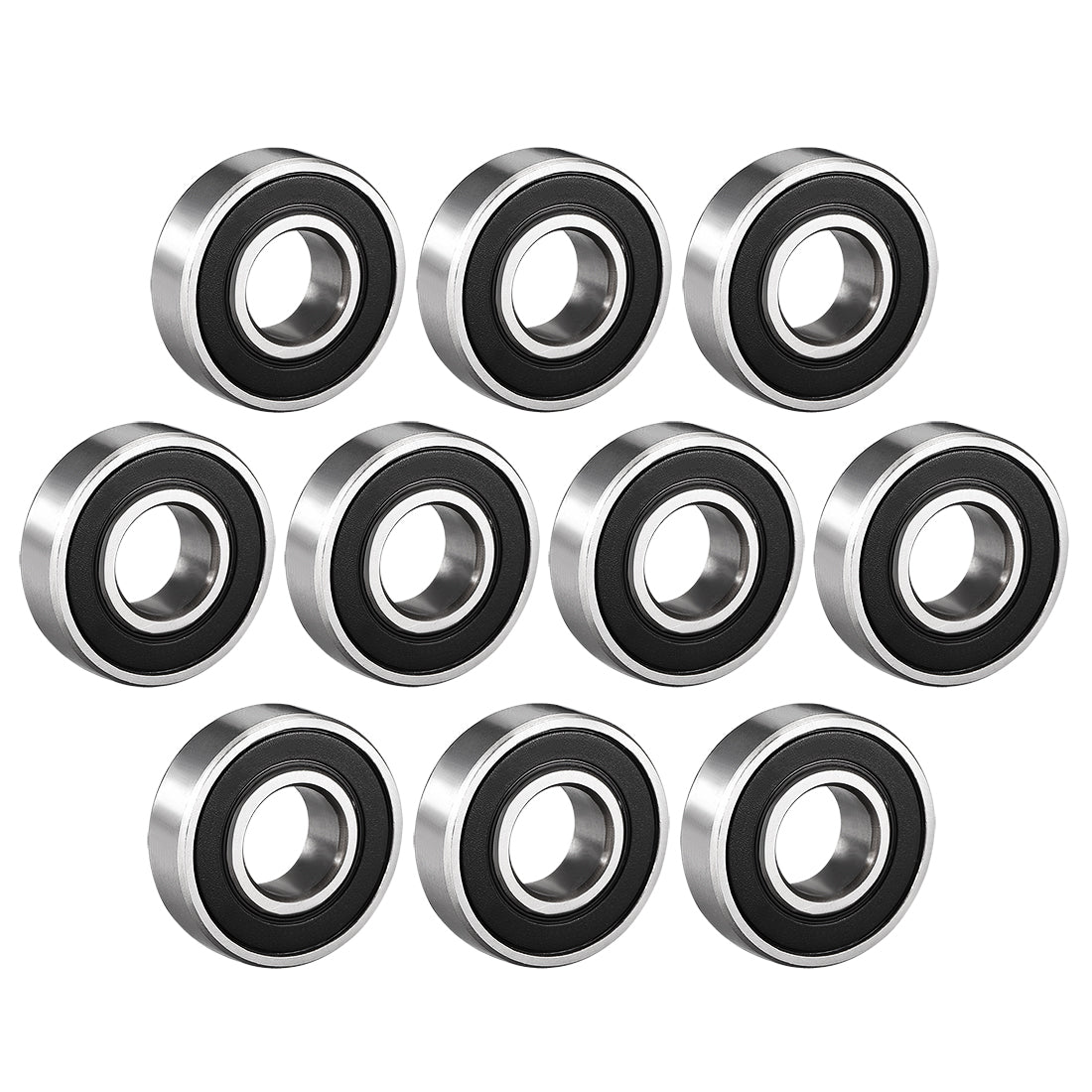 uxcell Uxcell Deep Groove Ball Bearings Metric Double Seal High Carbon Steel Z1