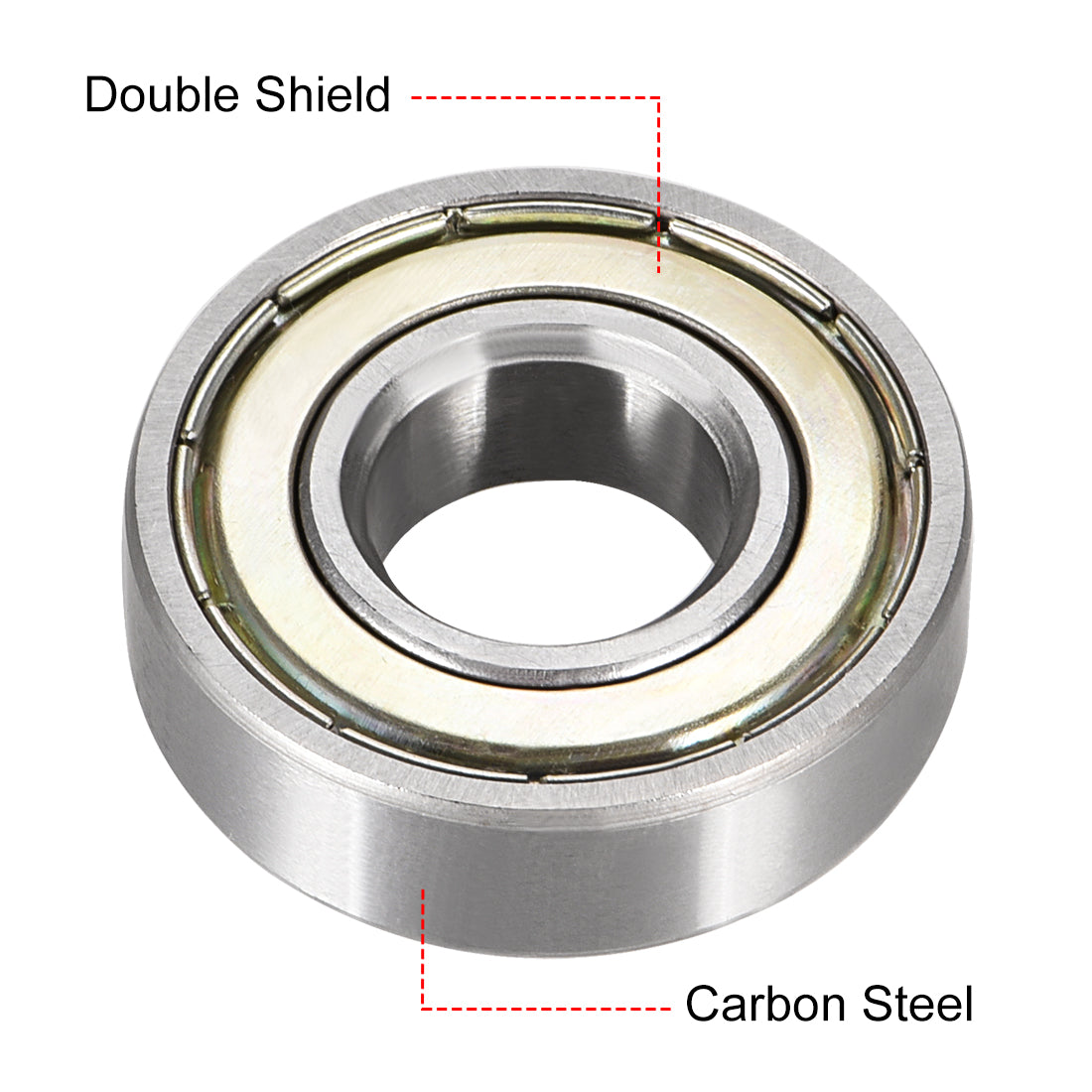 Harfington Deep Groove Ball Bearings Metric Shielded High Carbon Steel Z1