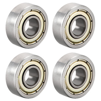 Harfington Deep Groove Ball Bearings Metric Double Shield High Carbon Steel Z1 Level