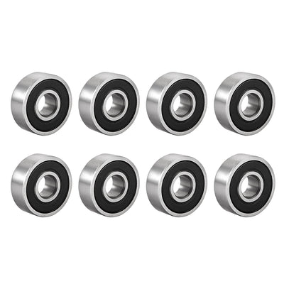 Harfington Uxcell Deep Groove Ball Bearings Metric Double Sealed High Carbon Steel Z1