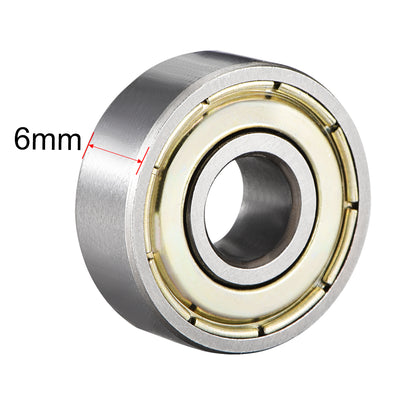 Harfington Deep Groove Ball Bearing Metric Double Shield High Carbon Steel Z1