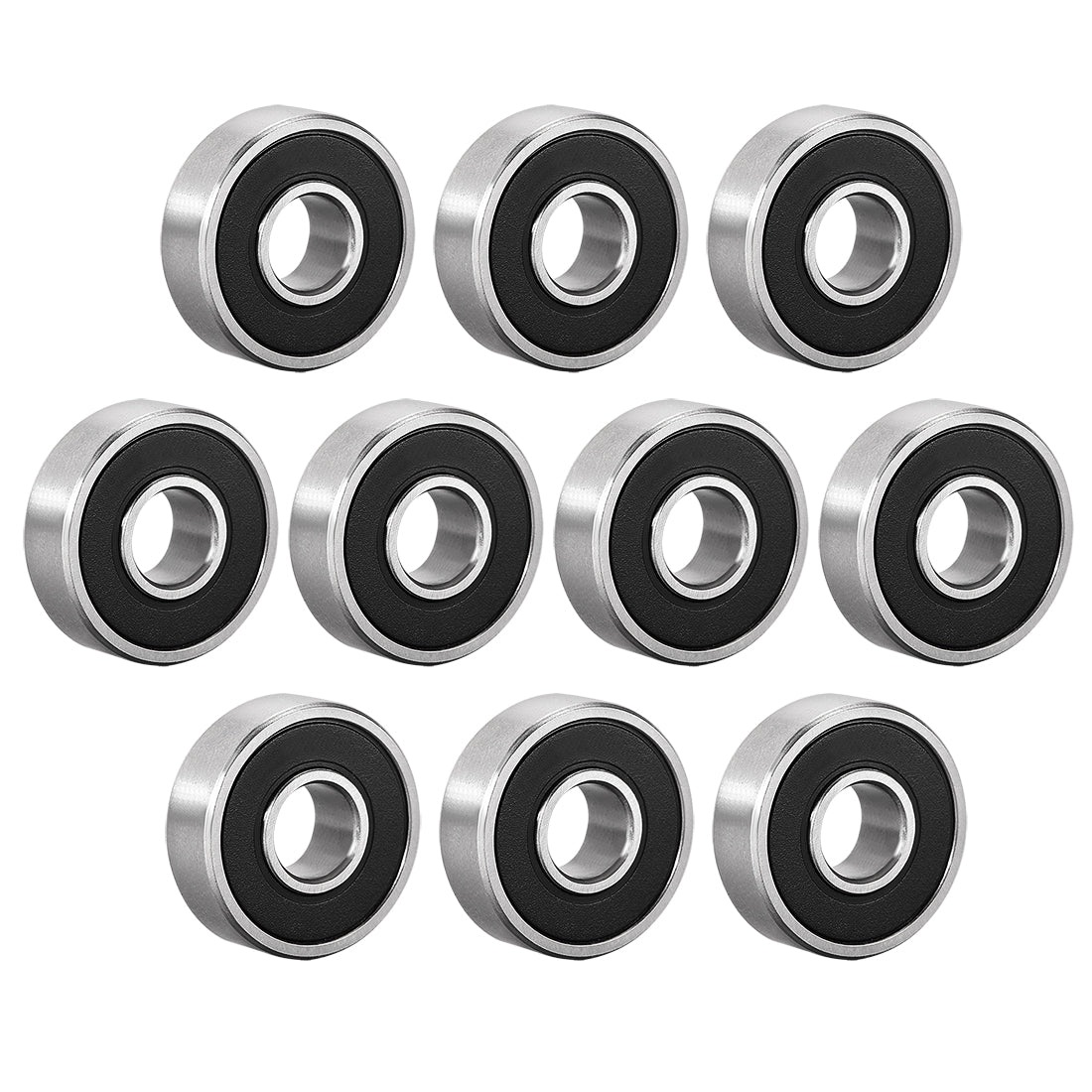 uxcell Uxcell Deep Groove Ball Bearings Metric Double Seal High Carbon Steel Z1