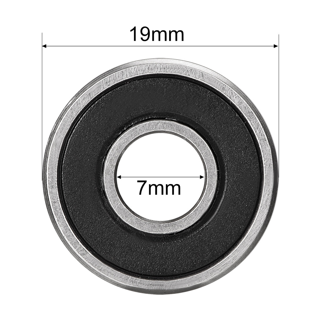 uxcell Uxcell Deep Groove Ball Bearings Metric Double Seal High Carbon Steel Z1 Level
