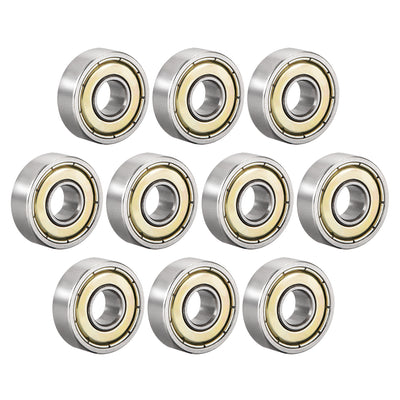 Harfington Deep Groove Ball Bearings Metric Double Shielded High Carbon Steel Z1