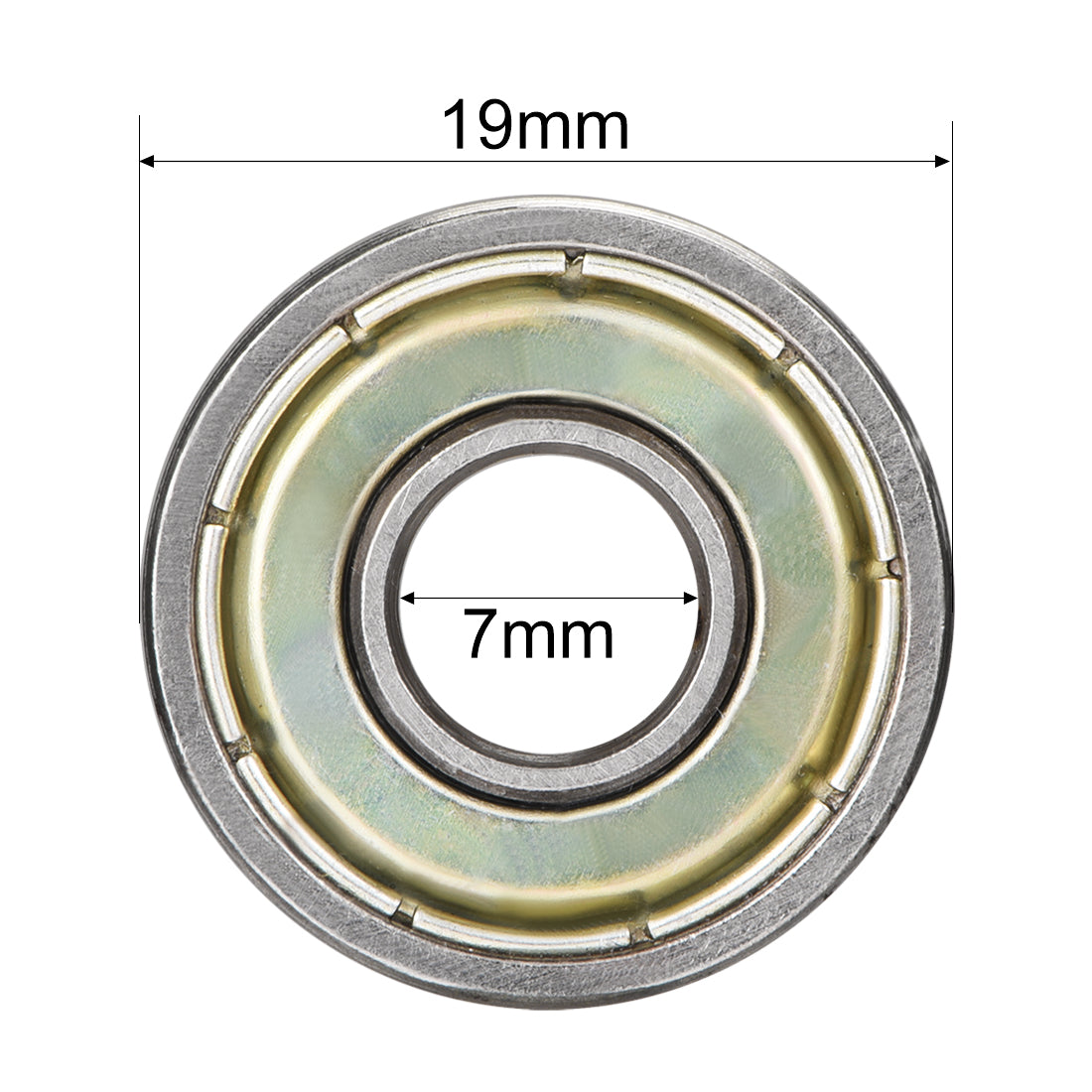 Harfington Deep Groove Ball Bearing Metric Double Shield High Carbon Steel Z1