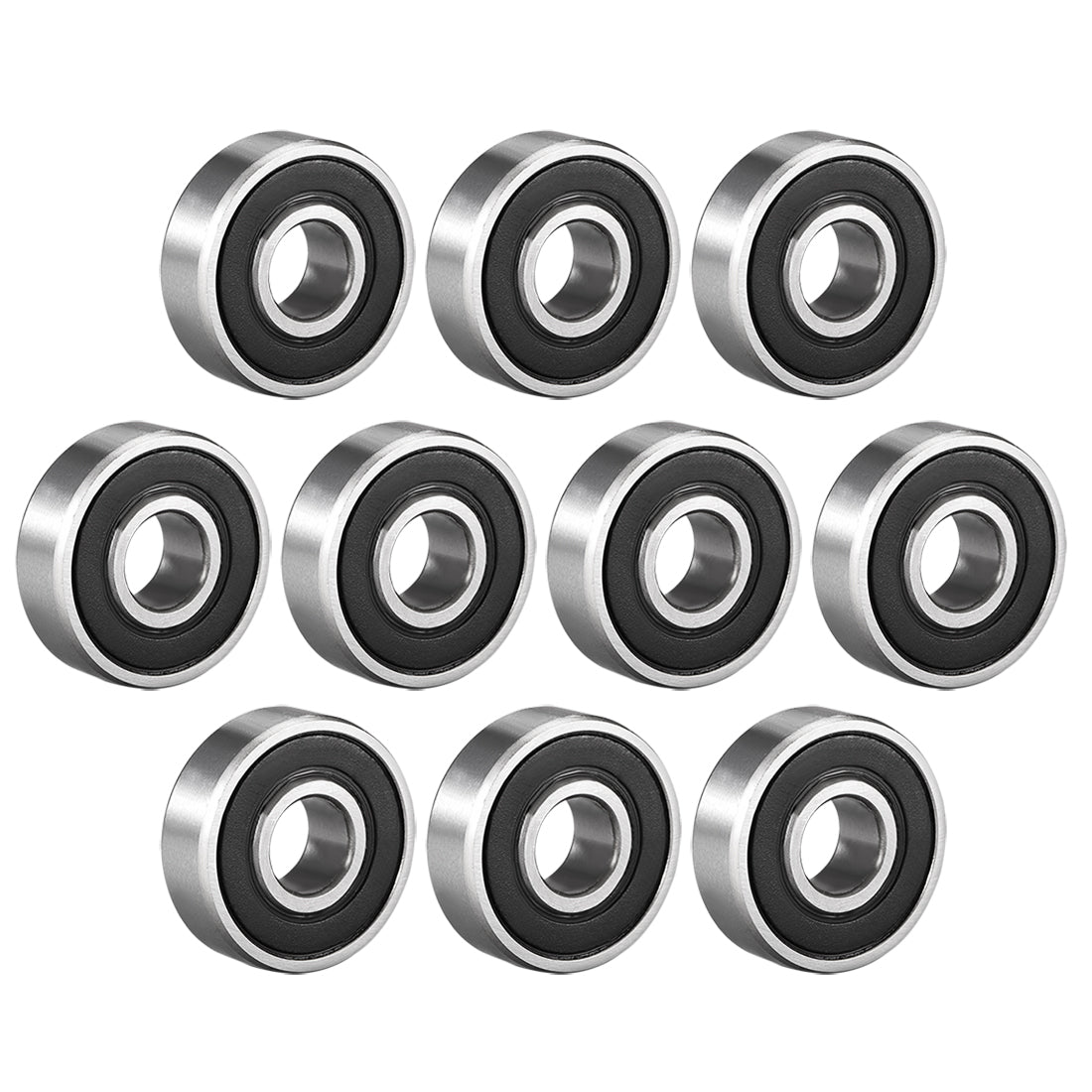 uxcell Uxcell Deep Groove Ball Bearings Metric Double Seal High Carbon Steel Z1