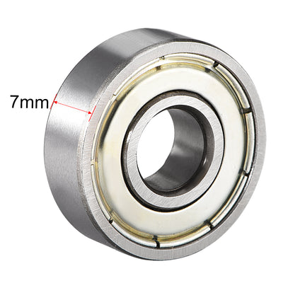 Harfington Deep Groove Ball Bearings Metric Double Shield High Carbon Steel Z1 Level