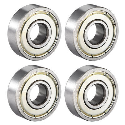Harfington Deep Groove Ball Bearings Metric Double Shield High Carbon Steel Z1 Level