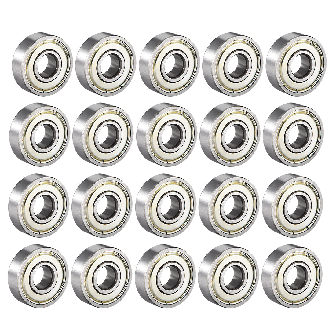 Harfington Deep Groove Ball Bearing Metric Double Shield High Carbon Steel Z1