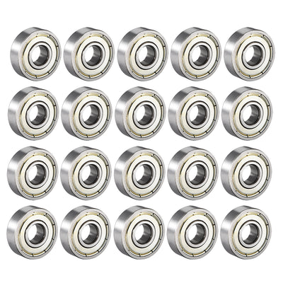 Harfington Deep Groove Ball Bearing Metric Double Shield High Carbon Steel Z1