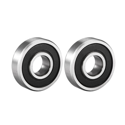 Harfington Uxcell Deep Groove Ball Bearings Metric Double Sealed High Carbon Steel Z1 Bearing