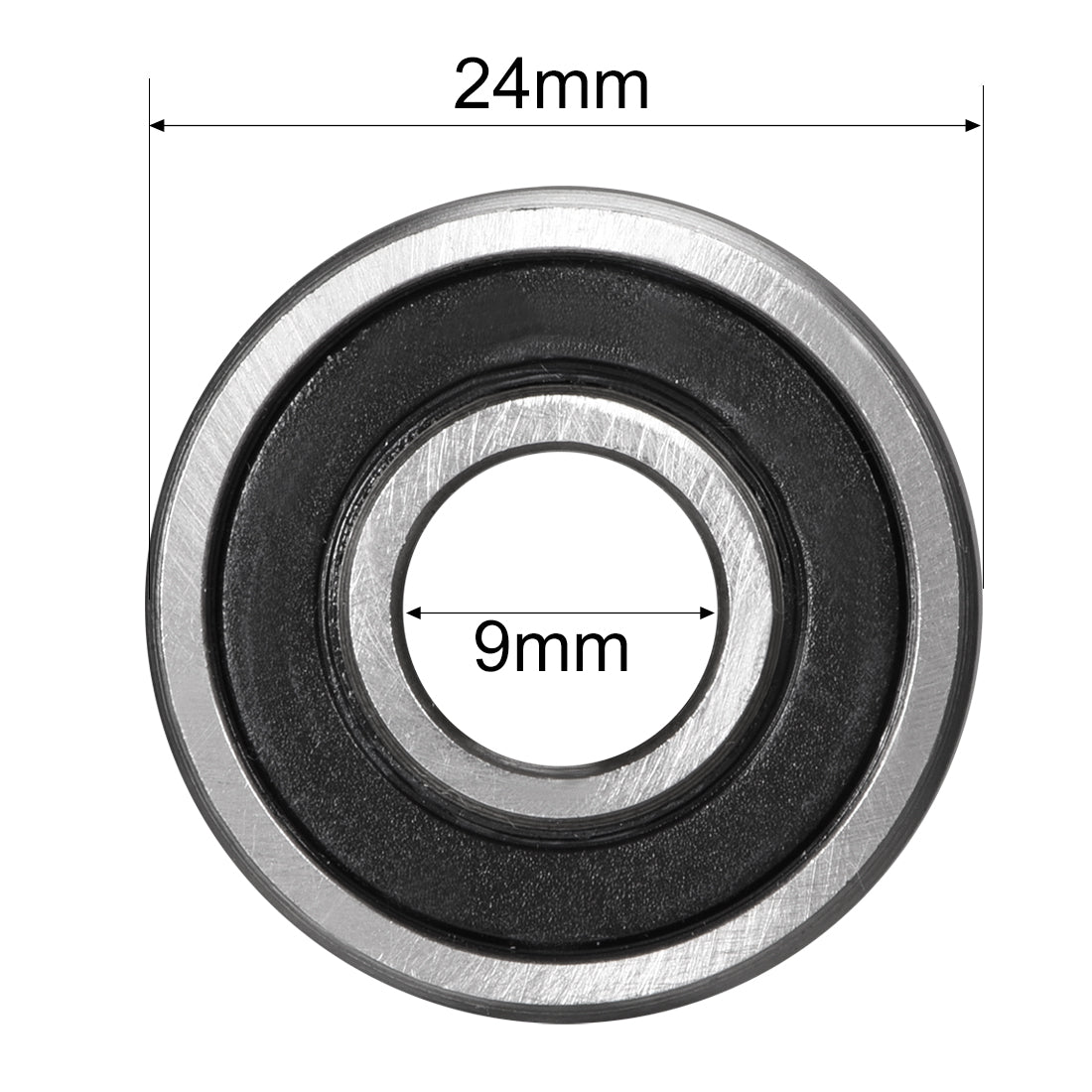 uxcell Uxcell Deep Groove Ball Bearings Metric Double Sealed High Carbon Steel Z1