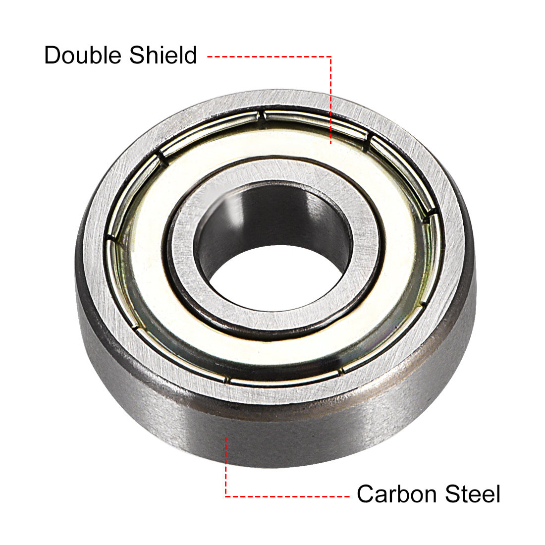 Harfington Deep Groove Ball Bearings Metric Double Shield High Carbon Steel Z1