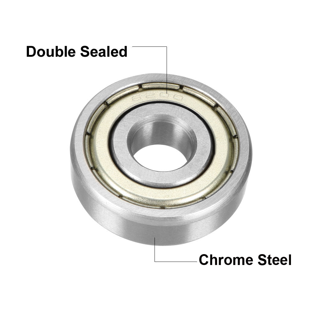 Harfington Deep Groove Ball Bearings Metric Double Shield High Carbon Steel Z1