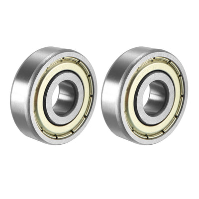 Harfington Deep Groove Ball Bearings Metric Double Shield High Carbon Steel Z1