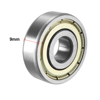 Harfington Deep Groove Ball Bearings Metric Double Shield High Carbon Steel Z1 Level