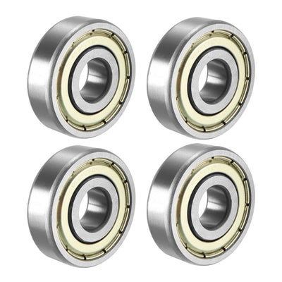 Harfington Deep Groove Ball Bearings Metric Double Shield High Carbon Steel Z1 Level