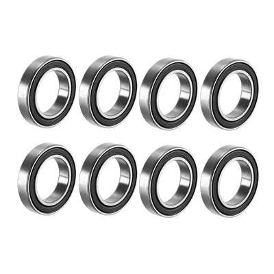 Harfington Uxcell Deep Groove Ball Bearings Thin Section Double Sealed High Carbon Steel