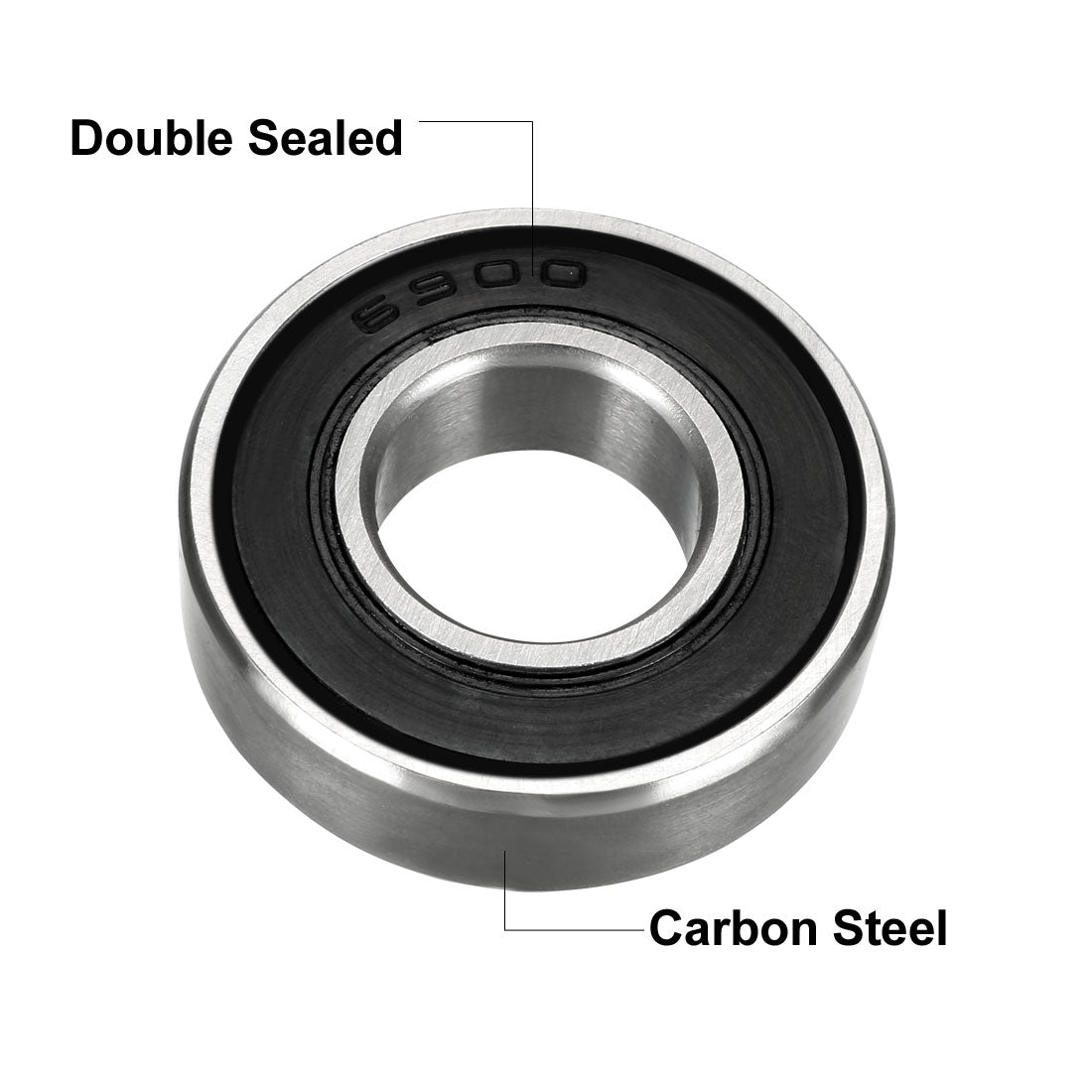 uxcell Uxcell Deep Groove Ball Bearings Metric Double Sealed High Carbon Steel Z1