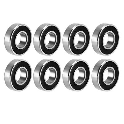 Harfington Uxcell Deep Groove Ball Bearings Metric Double Sealed High Carbon Steel Z1