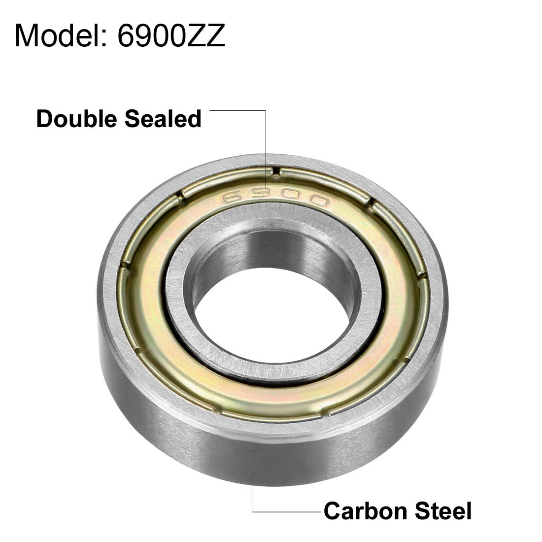 Harfington Deep Groove Ball Bearings Metric Double Shield High Carbon Steel Z1