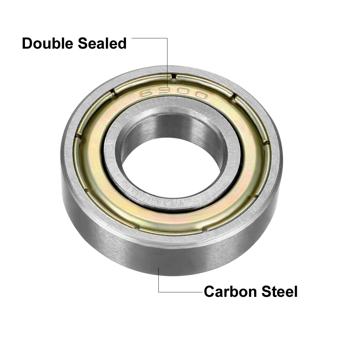 Harfington Deep Groove Ball Bearings Metric Shielded High Carbon Steel Z1