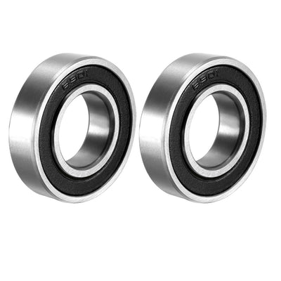 Harfington Uxcell Deep Groove Ball Bearings Metric Double Sealed High Carbon Steel Z1 Bearing