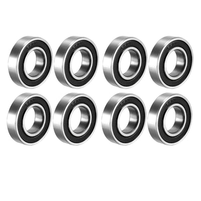 Harfington Uxcell Deep Groove Ball Bearings Metric Double Sealed High Carbon Steel Z1