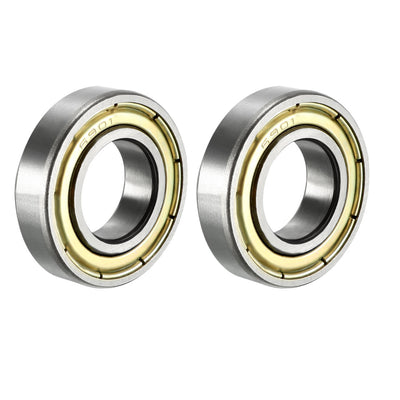 Harfington Deep Groove Ball Bearings Metric Double Shield High Carbon Steel Z1