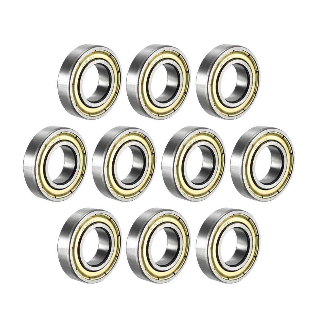 Harfington Deep Groove Ball Bearings Metric Double Shielded High Carbon Steel Z1
