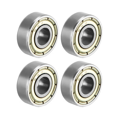 Harfington Deep Groove Ball Bearings Metric Double Shield High Carbon Steel Z1 Level
