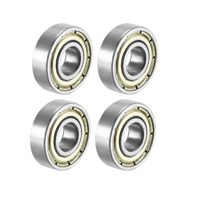 Harfington Deep Groove Ball Bearings Metric Double Shield High Carbon Steel Z1 Level