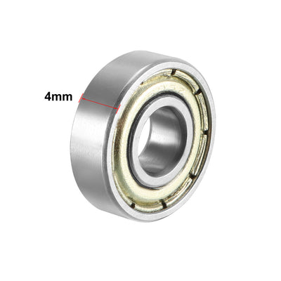 Harfington Deep Groove Ball Bearings Metric Double Shielded High Carbon Steel Z1