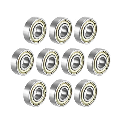 Harfington Deep Groove Ball Bearings Metric Double Shielded High Carbon Steel Z1