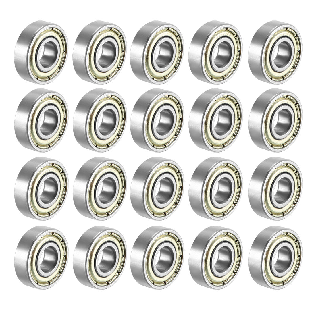 Harfington Deep Groove Ball Bearing Metric Double Shield High Carbon Steel Z1