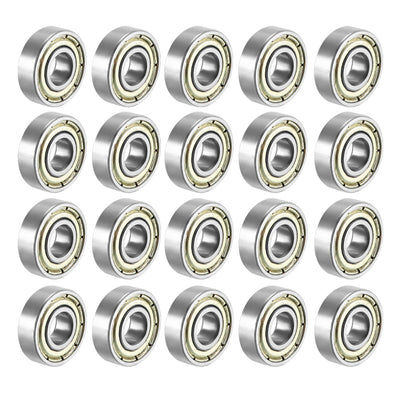 Harfington Deep Groove Ball Bearing Metric Double Shield High Carbon Steel Z1