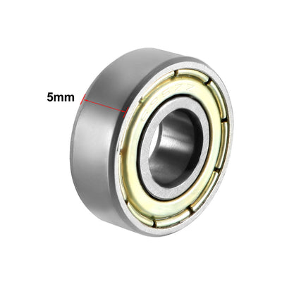 Harfington Deep Groove Ball Bearing Metric Double Shield High Carbon Steel Z1
