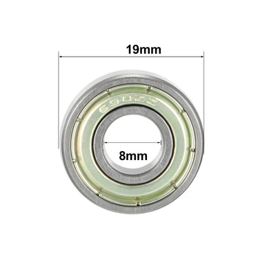 Harfington Deep Groove Ball Bearings Metric Double Shield High Carbon Steel Z1 Level