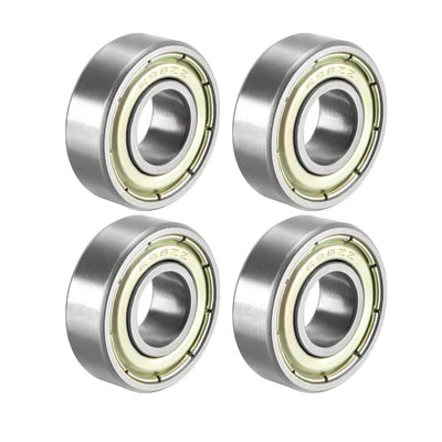 Harfington Deep Groove Ball Bearings Metric Double Shield High Carbon Steel Z1 Level