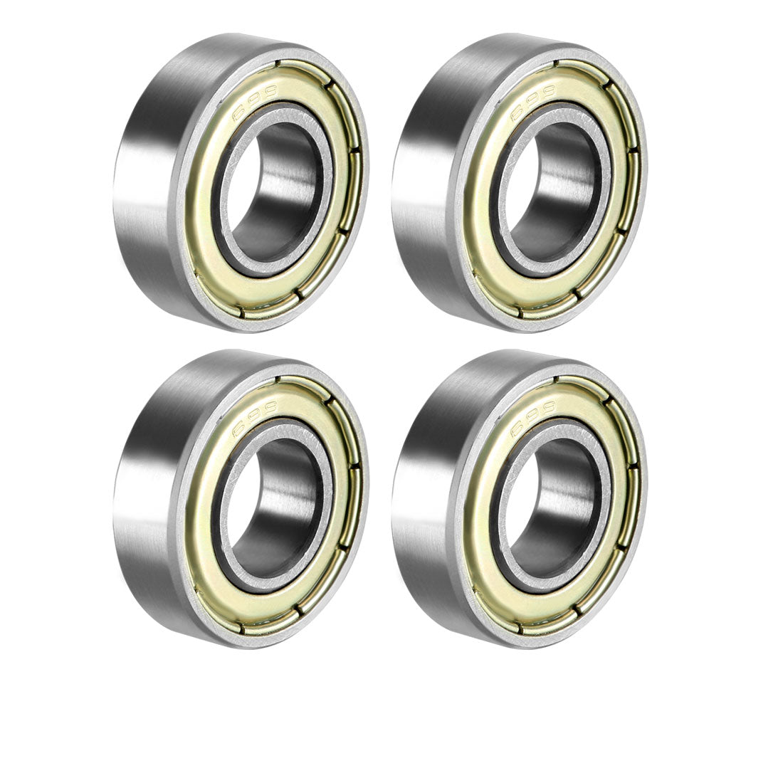 Harfington Deep Groove Ball Bearings Metric Double Shield High Carbon Steel Z1 Level