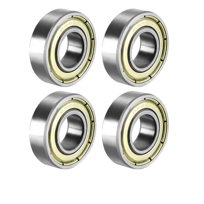 Harfington Deep Groove Ball Bearings Metric Double Shield High Carbon Steel Z1 Level
