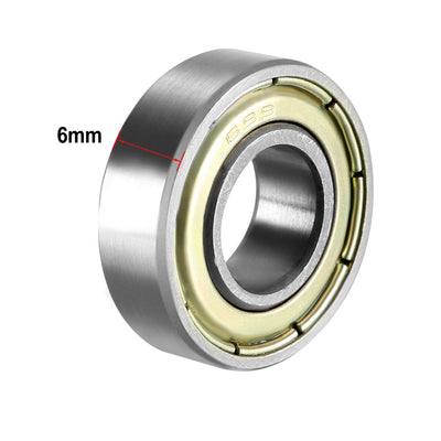 Harfington Deep Groove Ball Bearings Metric Double Shielded High Carbon Steel Z1