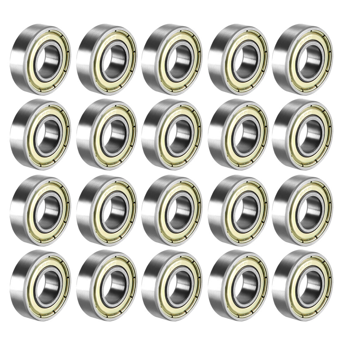 Harfington Deep Groove Ball Bearing Metric Double Shield High Carbon Steel Z1