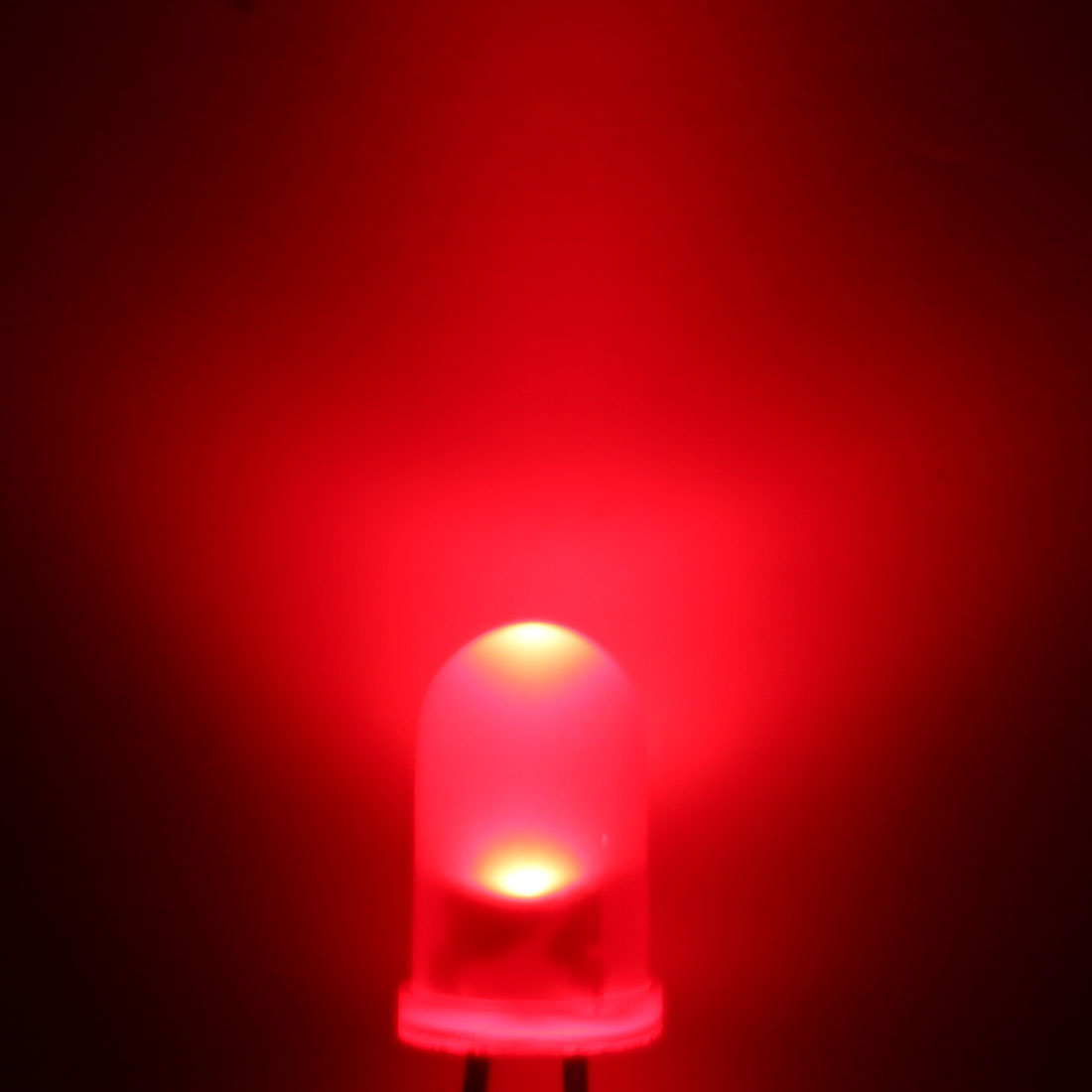 Harfington 16pcs 2 Colors x 8pcs 5mm Red Green LED Diode Lights Colored Lens Diffused Round 20mA Lighting Bulb Lamp Electronic Components Light Emitting Diodes