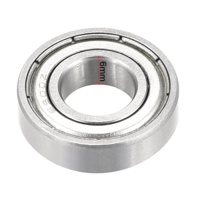 Harfington Deep Groove Ball Bearing 6900Z Single Shield, 10mm x 22mm x 6mm Chrome Steel Bearings