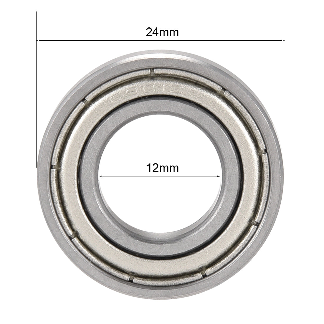 Harfington Deep Groove Ball Bearings Metric Single Shielded Chrome Steel ABEC1 Z2